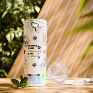 Christlicher Affirmationsbecher, Bibelbecher für christliches Hochzeitsgeschenk, Bibelversbecher, Bibelaffirmationsbecher für christliches Geschenk