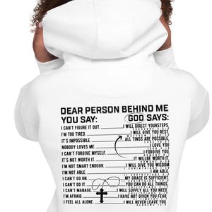 Aesthetic Woman Hoody,Names Of God sweatshirt,Christian Sweatshirt,Gifts For Her,Trendy sweatshirt,Aesthetic Clothing,Hoodies saying on back