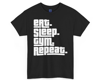 Maglietta Eat Sleep Gym Repeat / Maglietta da allenamento fitness