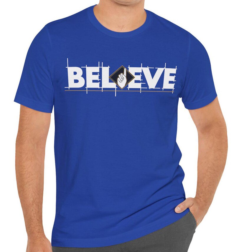 Islamic T-Shirt, Believe Unisex : Shahada Graphic T-Shirt, Bella Canvas 3001 image 2