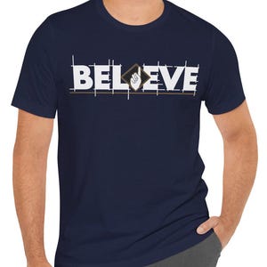 Islamic T-Shirt, Believe Unisex : Shahada Graphic T-Shirt, Bella Canvas 3001 image 4