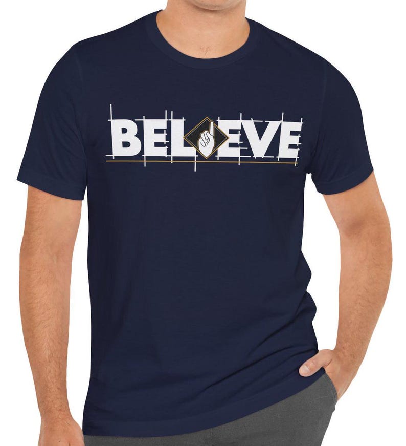 Islamic T-Shirt, Believe Unisex : Shahada Graphic T-Shirt, Bella Canvas 3001 image 4