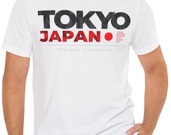 Tokyo Japan Graphic Tee: Shinjuku, Shibuya, Ginza - Travel Shirt