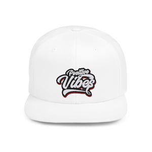 Positive Vibes Embroidered Snapback Hat: Trendy Streetwear Cap