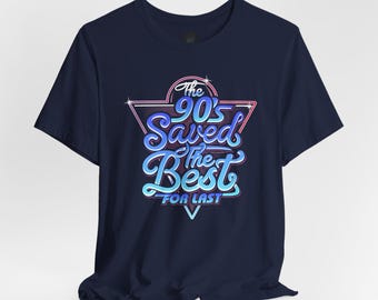 90s Save the T-Shirt, Retro Grafik Bella Canvas Tee