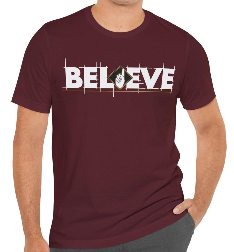 Islamic T-Shirt, Believe Unisex : Shahada Graphic T-Shirt, Bella Canvas 3001 image 5