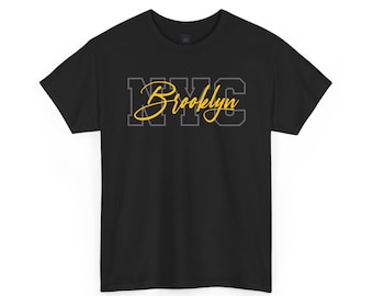 Brooklyn NYC Unisex Tee: Heavy Cotton, Urban Style