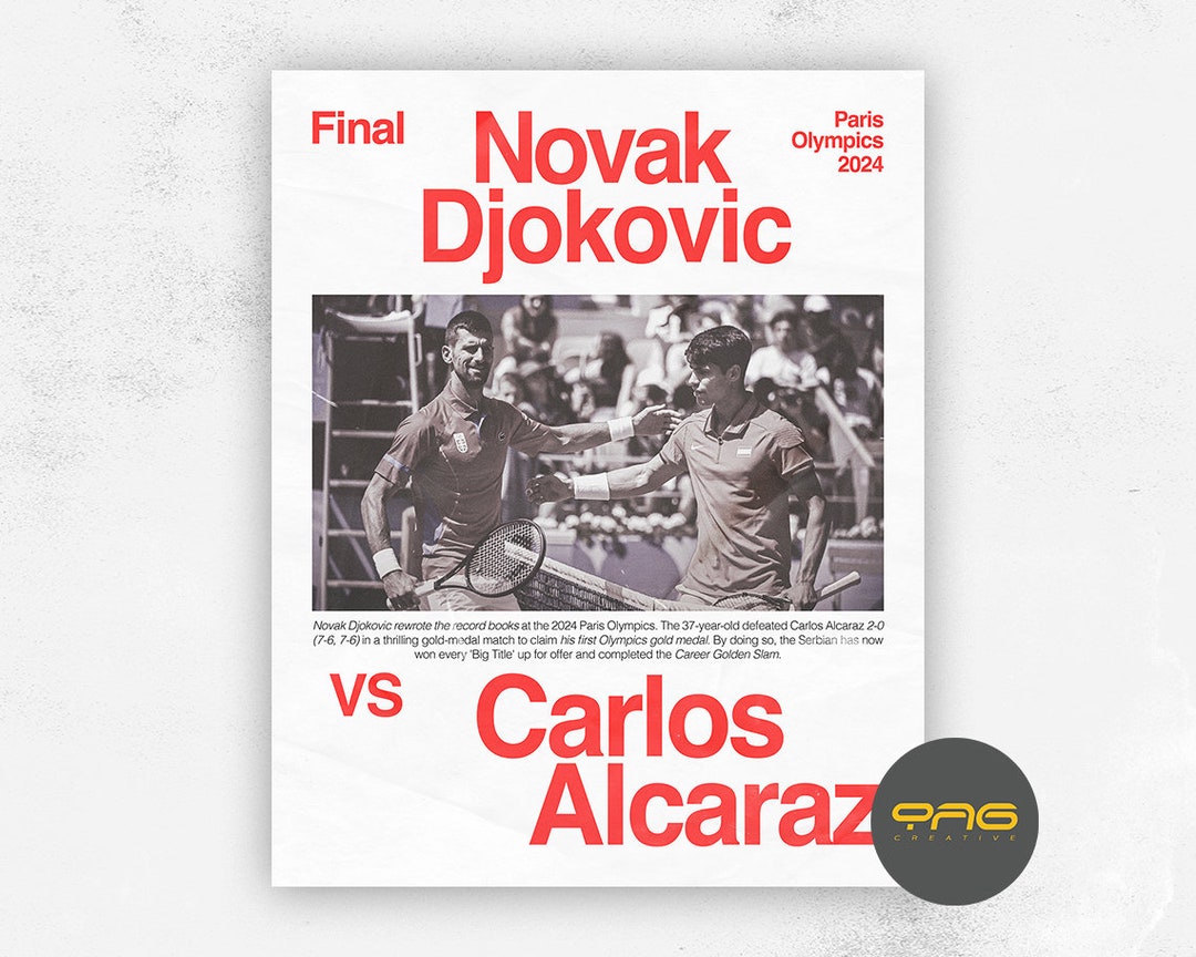 Novak Djokovic, Carlos Alcaraz, Paris 2024 Olympics, Tennis Gift