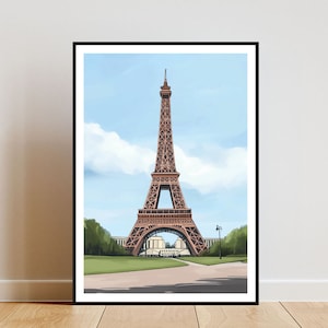 Eiffel Tower Poster, Eiffel Tower Print, France Wall Art, Travel Poster, Paris Print, Paris France, Paris Wall Art, French Poster, Pastel