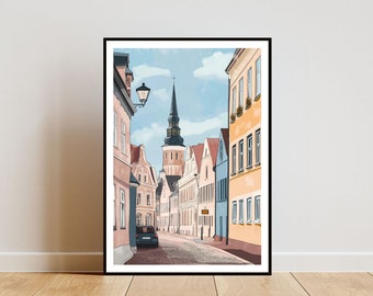 Tallinn Poster, Tallinn Print, Estonia Wall Art, Travel Poster, Estonia Print, Tallinn Estonia Poster, Tallinn Wall Art, Estonia Wall Art