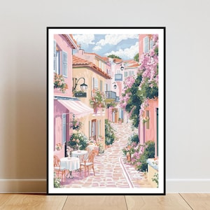 Südfrankreich Poster, Schöner Druck, Frankreich Wandkunst, Reiseplakat, Marseille Druck, Südfrankreich Wandkunst, Französisches Plakat, Pastellkunst