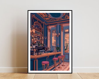 Poster vintage per cocktail bar, stampa da cucina, arte murale per cocktail bar, arte murale per bar, stampa da bar, arte retrò, arte murale per cucina, arte vintage per cucina