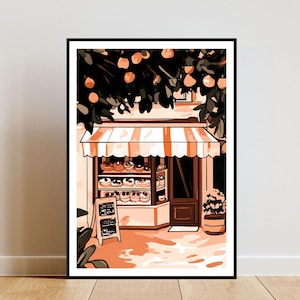 Patisserie Poster, Vintage Poster, Coffee Print, Coffee Wall Art, Restaurant Art Poster, Cafe Shop Print, French Bakery, Bakery Poster