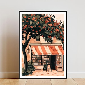 Bookshop Poster, Vintage Print, Bookstore Wall Art, Book Art Poster, Library Print, Bookshop, Book Wall Art, Vintage Poster, Shop Poster