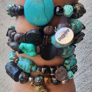 Buddha Love peace bracelet collection!  Peace Love Karma Tribal Tranquility Serenity Spiritual Yoga Zen RockTheLayeredLook!