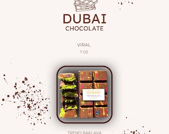 Dubai Pistachio Knafeh Chocolate Bar - Trend Baklava Istanbul