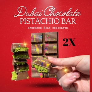Dubai Pistachio Knafeh Chocolate Bar (2X)