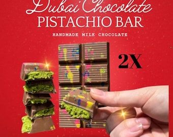 Dubai Pistachio Knafeh Chocolate Bar (2X)