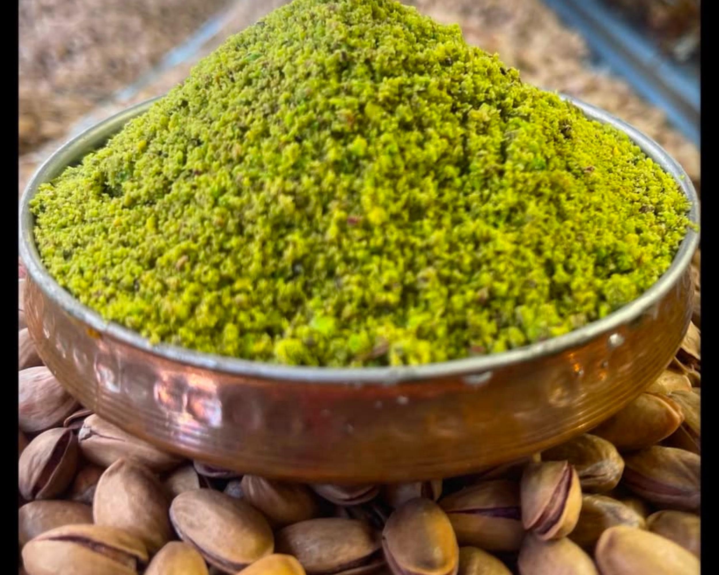 Turkish Pistachio Powder: Finely Ground, No Shell, Middle Eastern