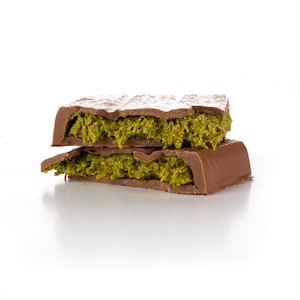 Dubai Chocolate Bar: Pistachio Cream & Knafeh, Belgian Milk Chocolate (10.5oz)