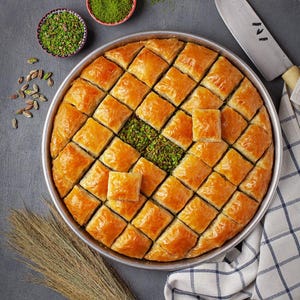 Turkish Pistachio Baklava: Authentic Pastry Dessert Gift Box