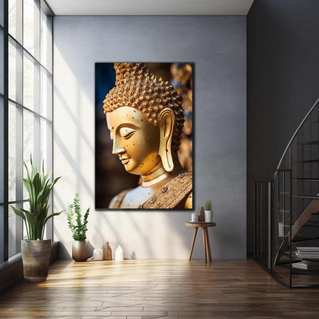 Lord Buddha Wall Art-tempered Glass Wall Art-buddhism Wall Decor-gifts ...