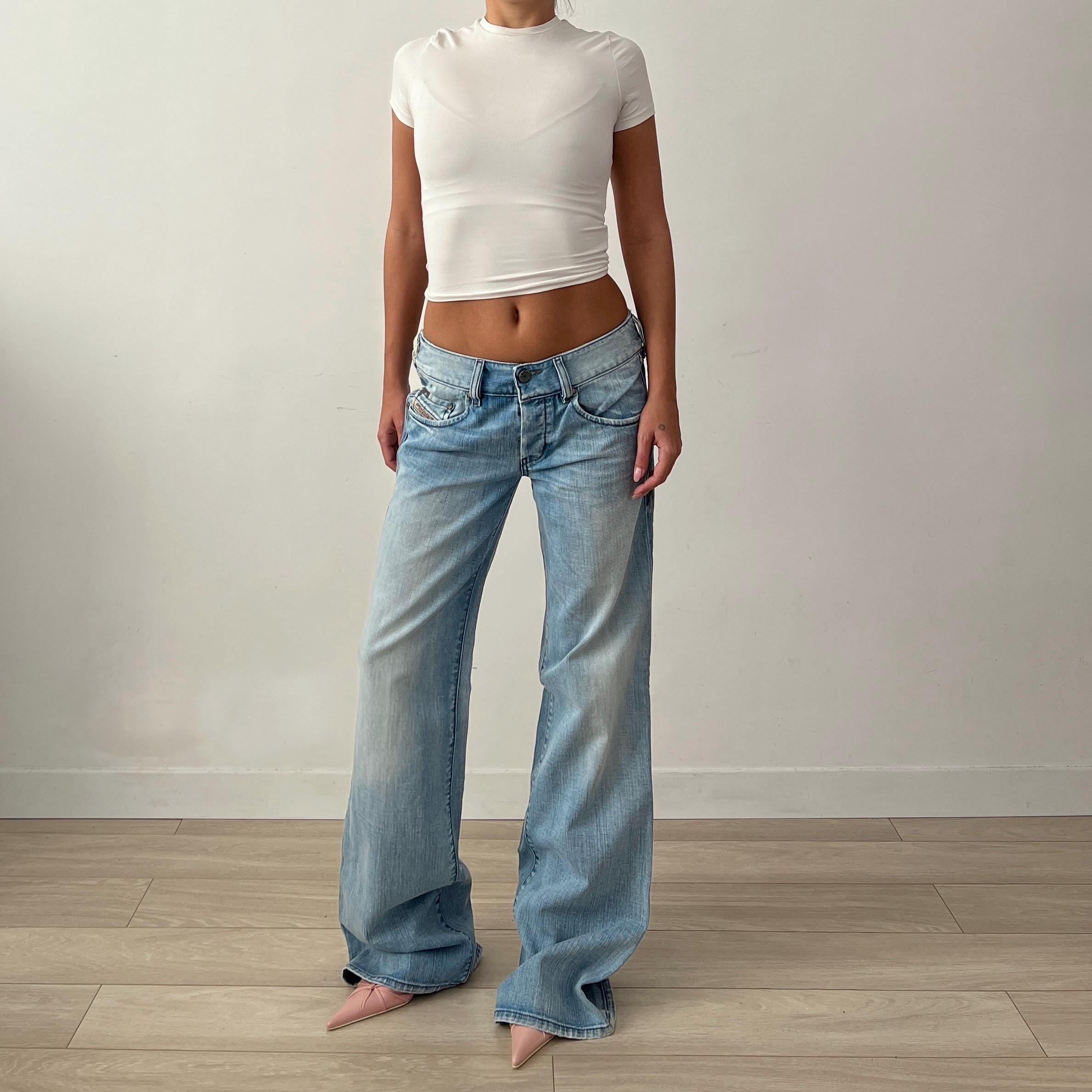 Jean Femme Gap Capri Cropped - Taille Basse, Taille 4, Délavé Bleu, Excellent état