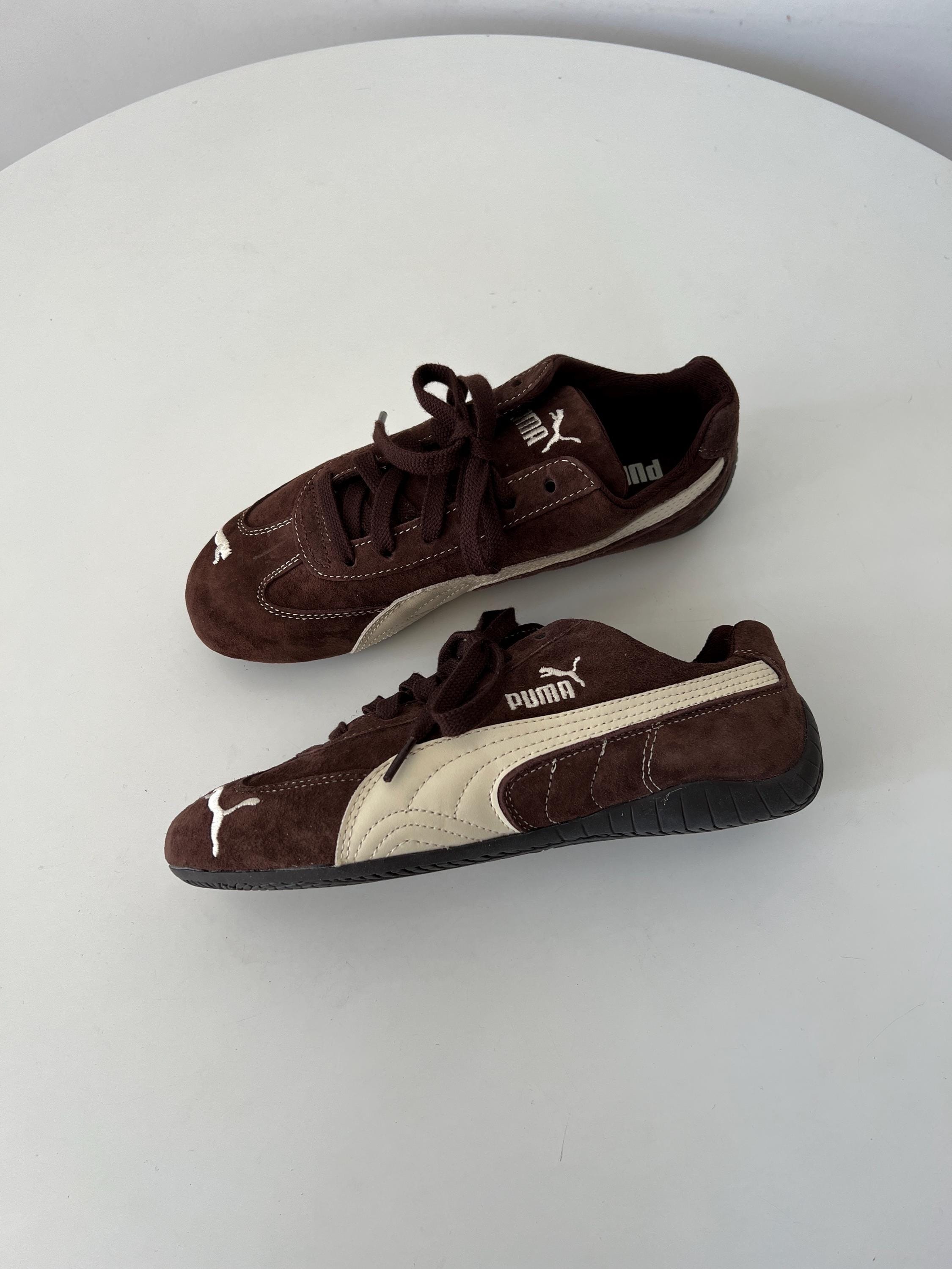 Vintage Rare Puma Speedcat Brown Suede Low Sneakers Size 37.5 UK 4 1 2
