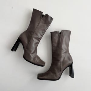 Italian Square Toe Boots - Etsy display picture 1