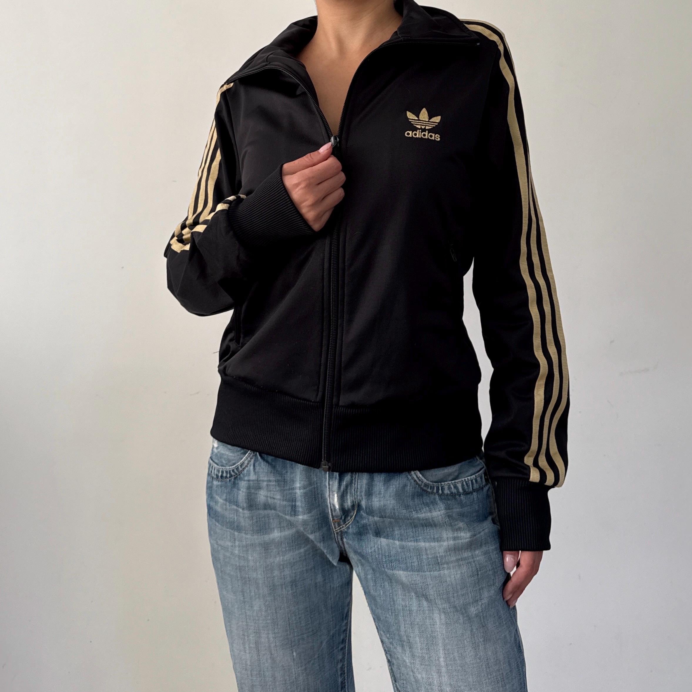 Track Jacket Adidas Trainingsjacke Goldene Streifen Clearance