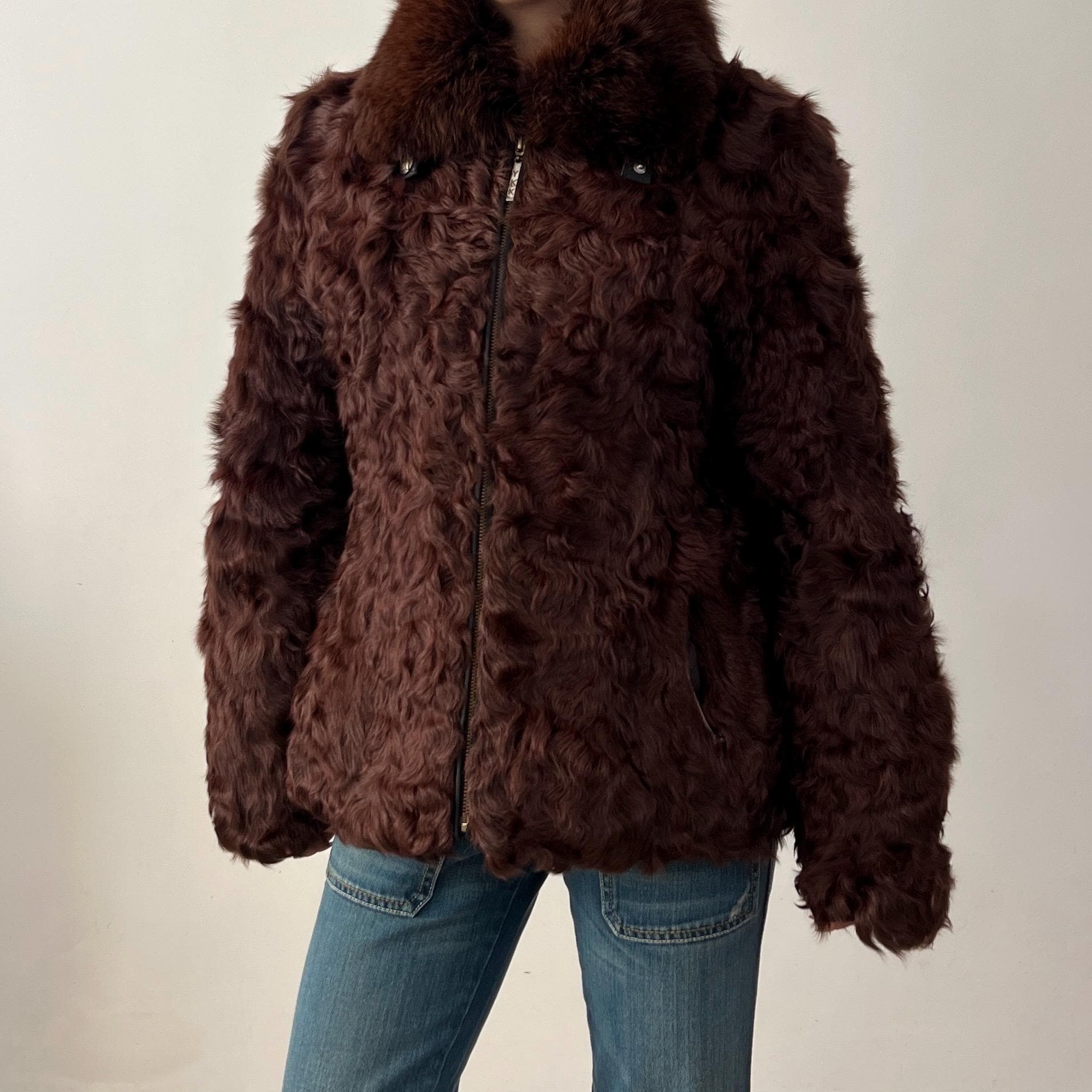 Real Mouton Fur Coat - Etsy Real Mouton Fur Coat - Etsy