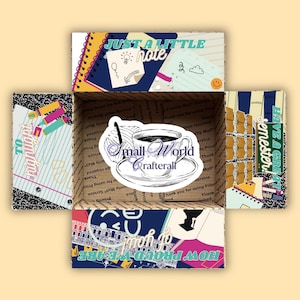 Solapas para paquete de atención "Just a Little Note", decoraciones imprimibles para cajas de regreso a clases, caja de ánimo, descarga digital en PDF