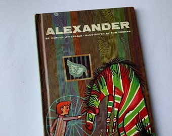 Beautiful illustration - vintage book Alexander - 1964