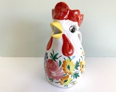 Lovely pitcher - colorful chicken - Made in Italy
