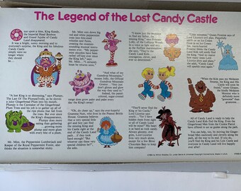 Vintage Candy Land 1984 Insert Replacement Piece with storyline EUC 