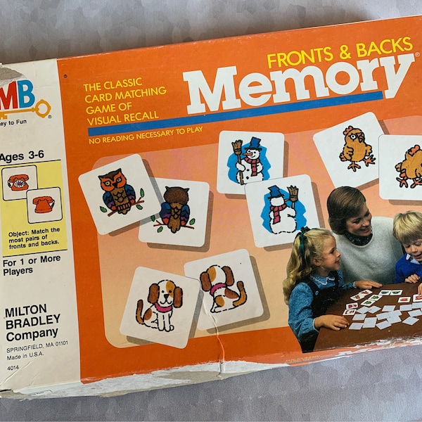 Front and Backs Memory - Memory with a challenging twist - 1986