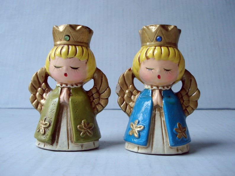 Antique angels made in Japan ceramic by Ardco candle Etsy