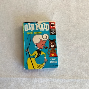 Altes Dienstmädchen Spiel - komplett - 1959 Ed-u-Karten - phantastische Illustrationen
