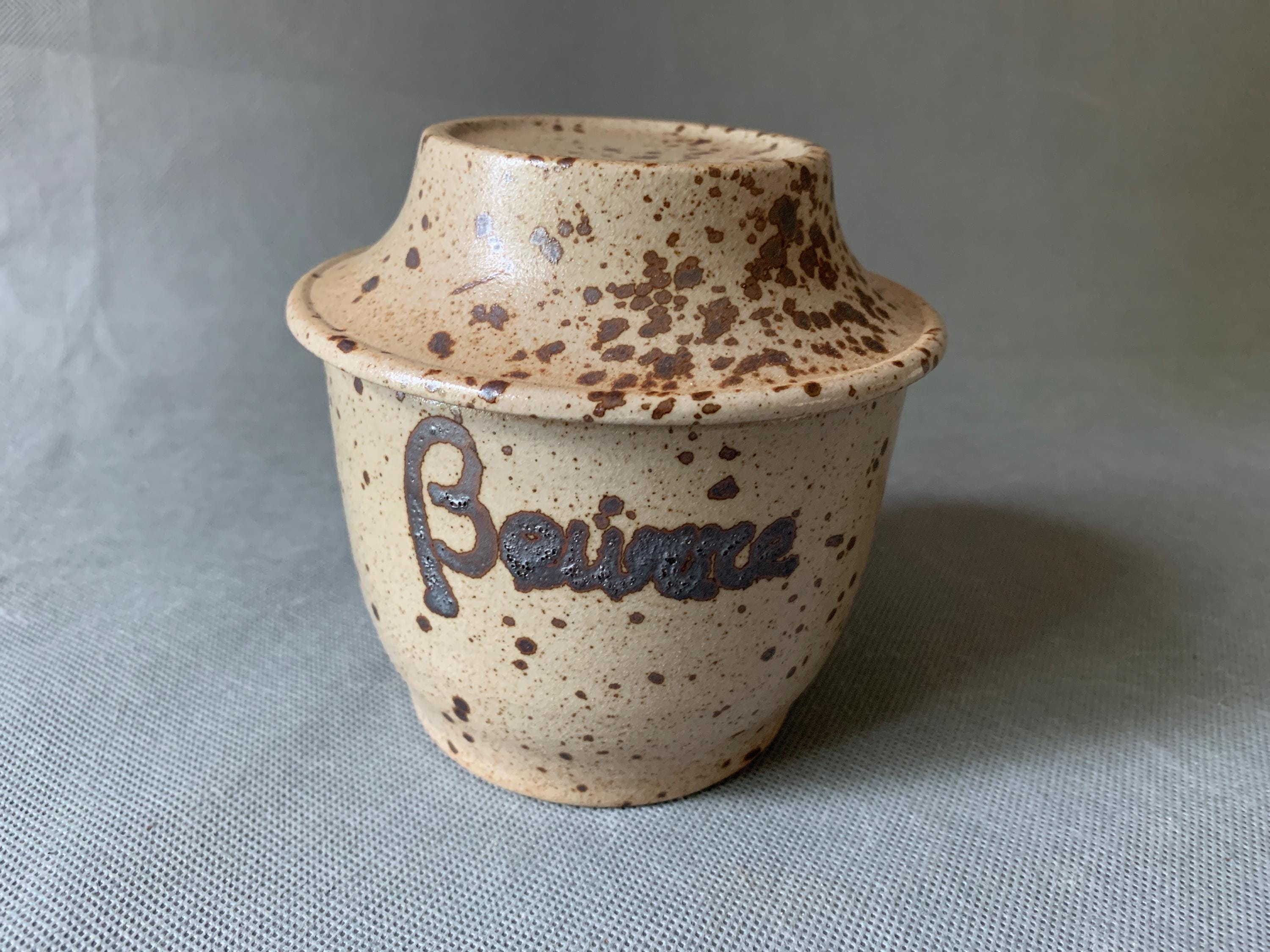 French butter bell - stoneware butter crock with water compartment - Grès de l'Annon kitchenware - beautiful look and feel