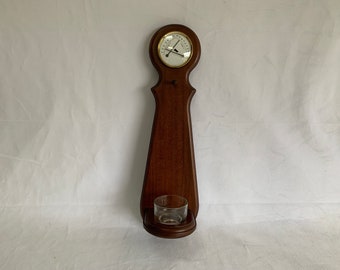 Weather center (thermometer and hygrometer) with a candle or plant holder