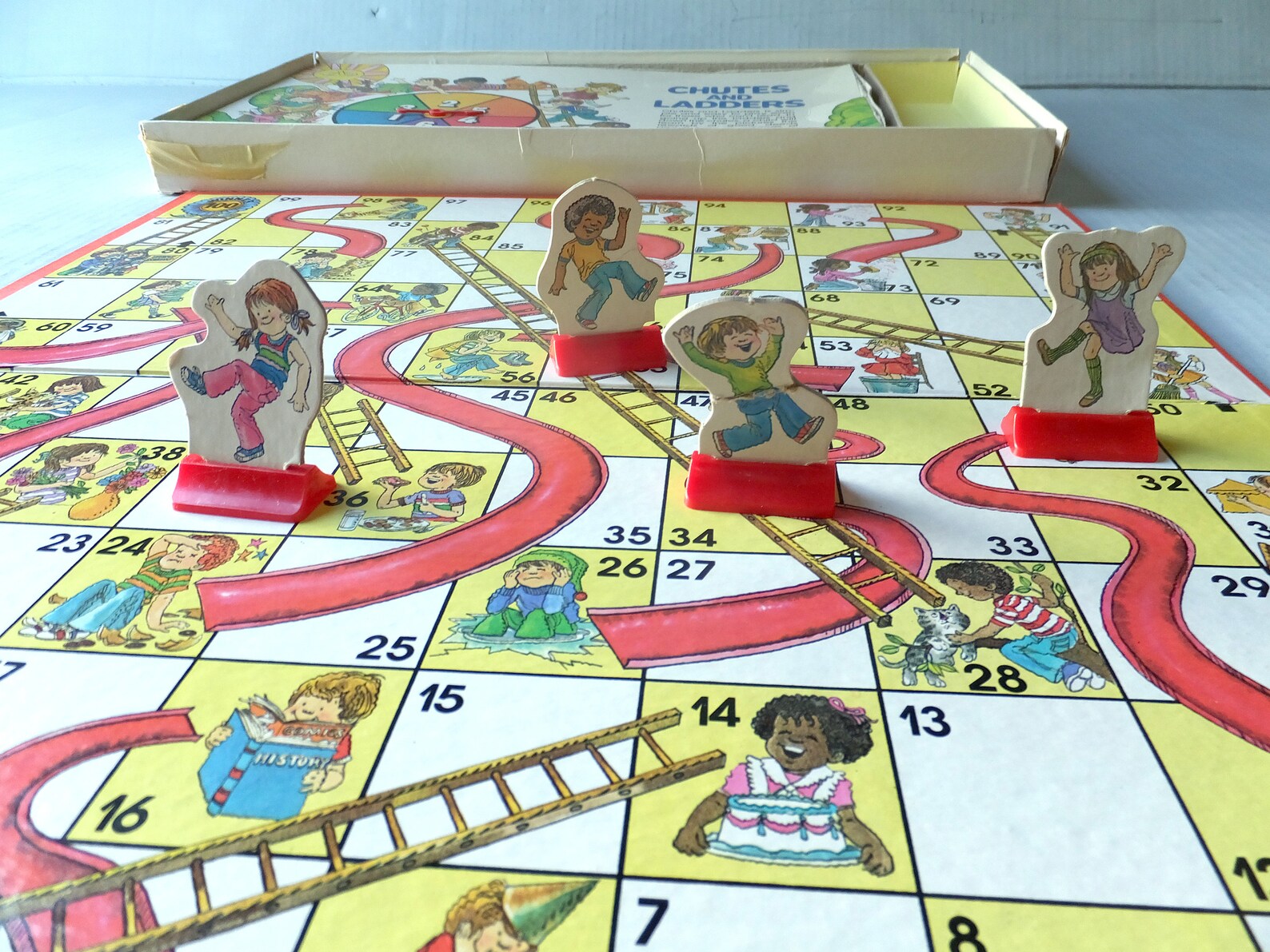 Chutes and Ladders Classic Board Game 1979 Complete Etsy