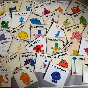 Set of 34 Mr Books - by Roger Hargreaves - 1980s and 2000s