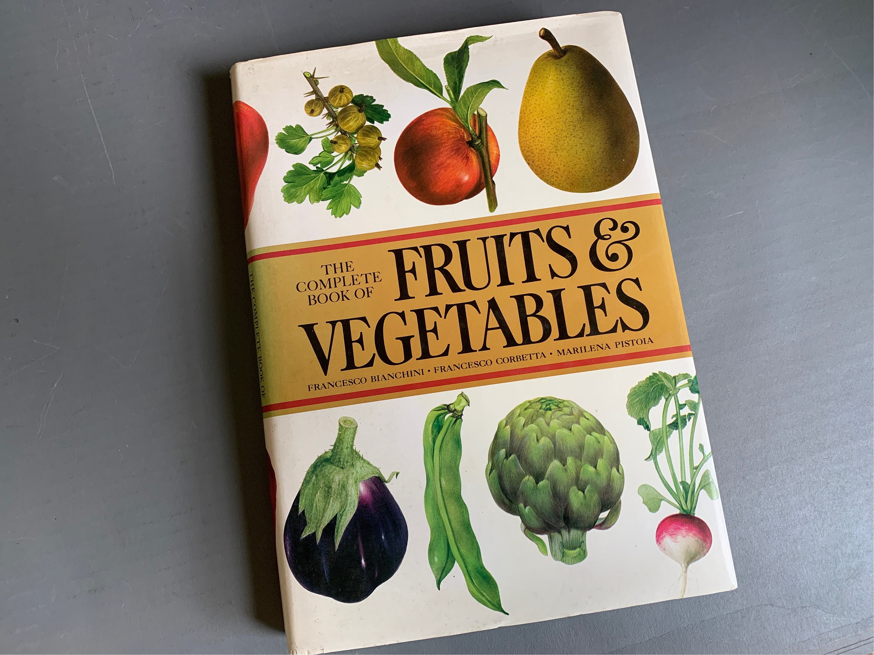 The Complete Book of Fruits and Vegetables - large hardcover book with dust jacket - 1973 - translated from the original Italian
