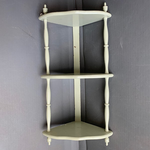 White Corner Shelf Etsy