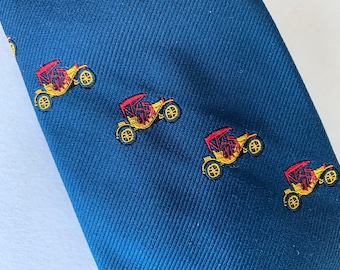 Model-T necktie - old timey auto - Rivetz of Boston