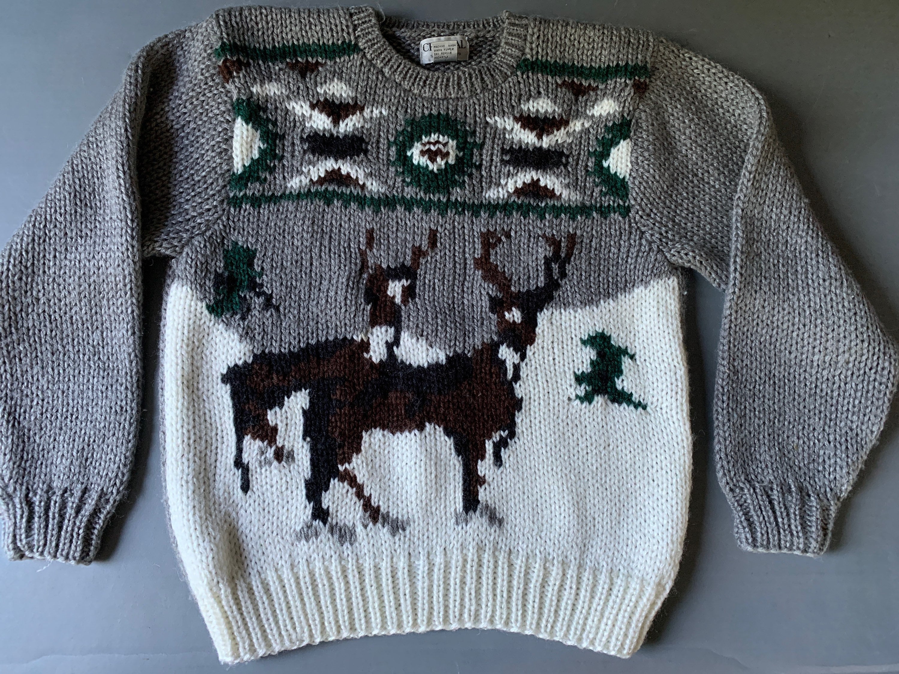 Men s Deer Sweater Etsy