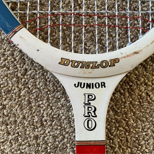 Vintage tennis racket set 3 rackets 1 cover and press MacGregror Challenger, Dunlop Junior Pro, Spalding Doris Hart Signature image 5