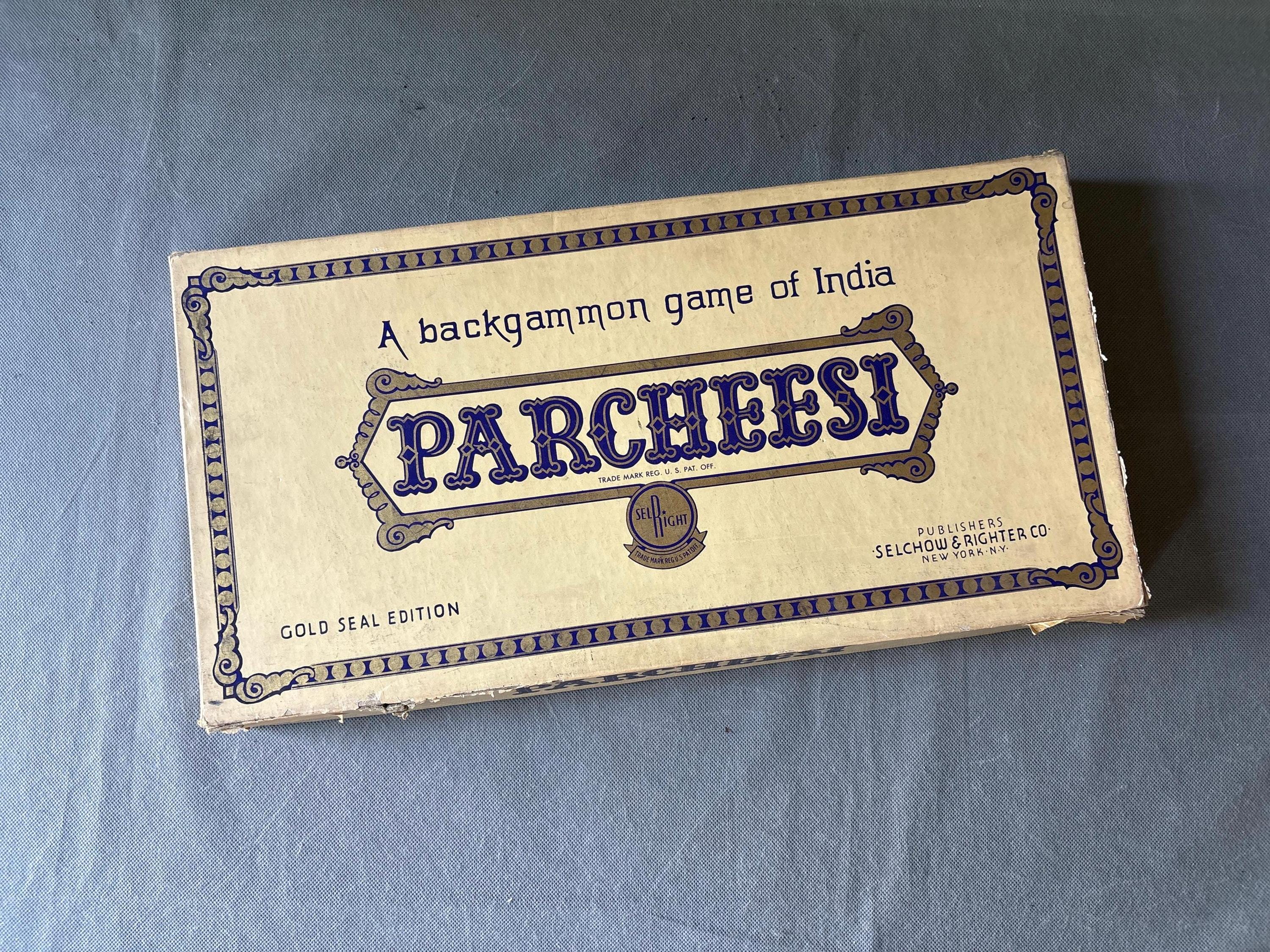 Pezzi Di Ricambio Per Gioco Da Tavolo Parcheesi Vintage Selchow & Righter, Pedine E Coppe