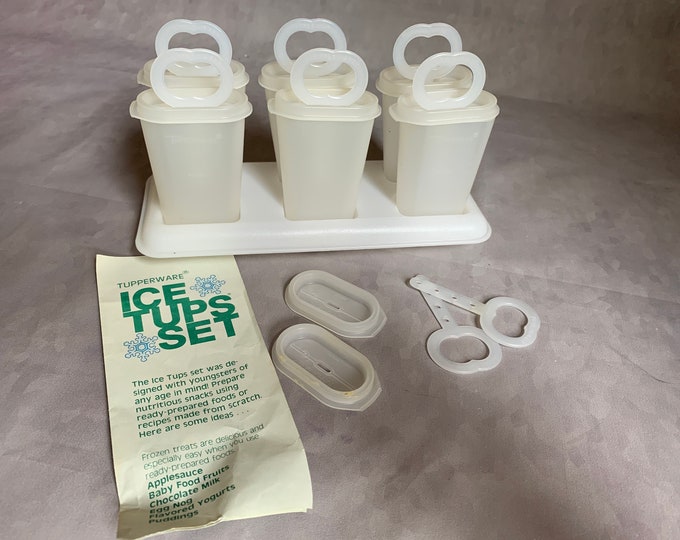 Tupperware Ice Tups Set 1970s Ice Pops Maker for Small Hands Etsy