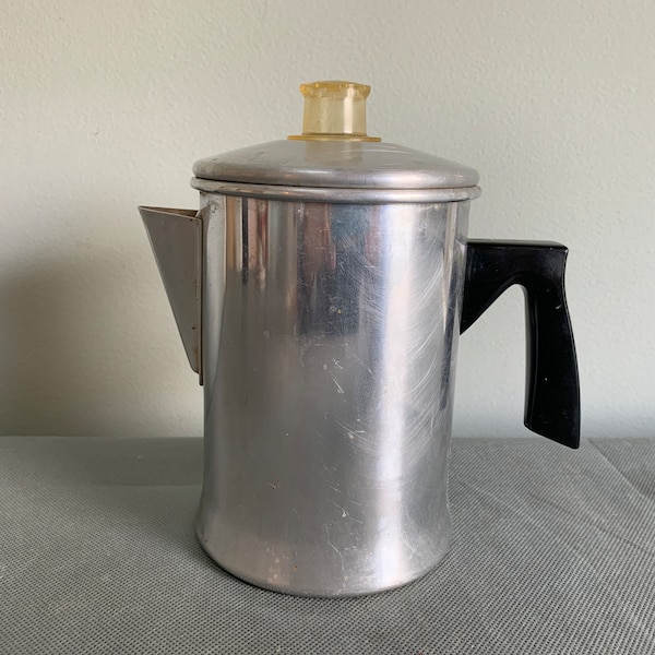 Vintage coffee percolator by Foley - complete and ready to use - 5 cups - stovetop or campfire
